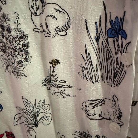 Rabbit print button down shirt - Picture 2 of 3